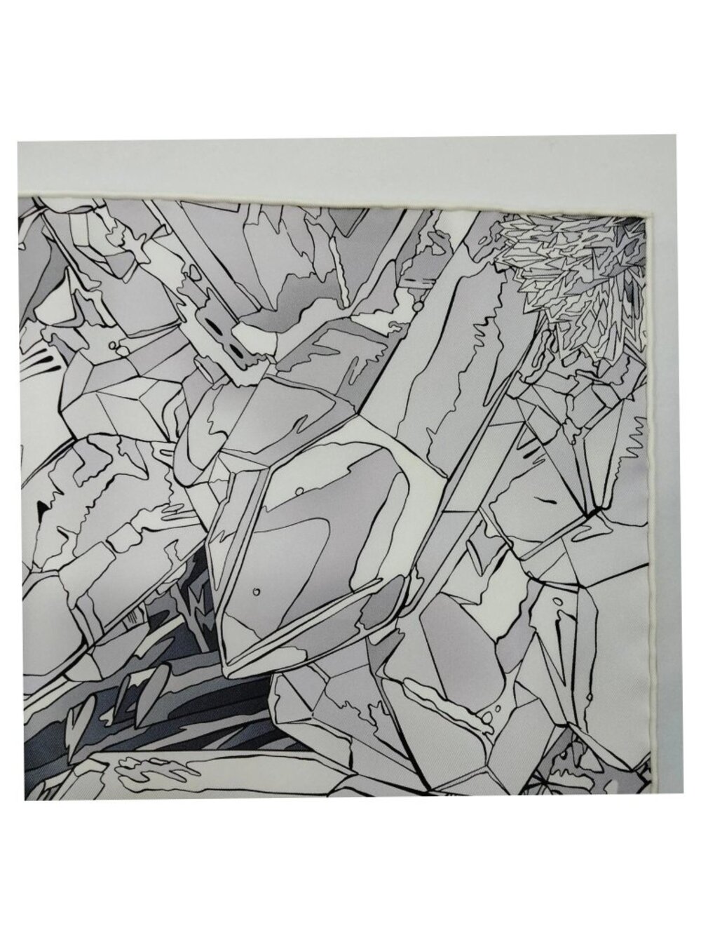 Authentic Hermès La Vallée de Cristal Carré 90 Silk Scarf - Picture 4 of 10